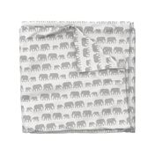 elephants march - grey on grey 