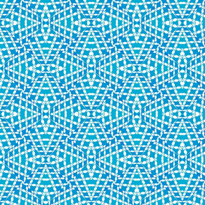 Ocean Dream Blue Teal Mosaic Tiles Triangles