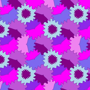 Geometric colorful tessellation