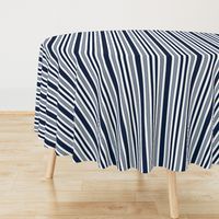 Navy + white nautical multistripe by Su_G_©SuSchaefer