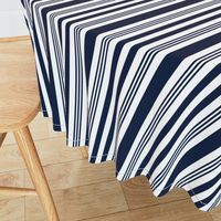 Navy + white nautical multistripe by Su_G_©SuSchaefer