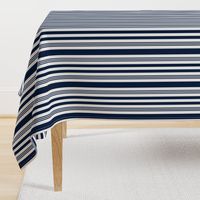 Navy + white nautical multistripe by Su_G_©SuSchaefer