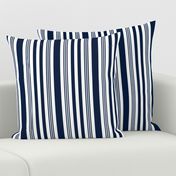 Navy + white nautical multistripe by Su_G_©SuSchaefer