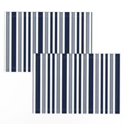 Navy + white nautical multistripe by Su_G_©SuSchaefer