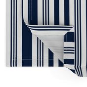 Navy + white nautical multistripe by Su_G_©SuSchaefer