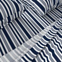 Navy + white nautical multistripe by Su_G_©SuSchaefer