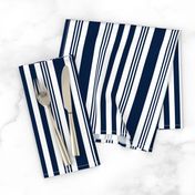 Navy + white nautical multistripe by Su_G_©SuSchaefer