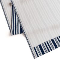 Nautical multistripe (navy + white linen weave) by Su_G_©SuSchaefer