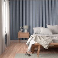 Nautical multistripe (navy + white linen weave) by Su_G_©SuSchaefer