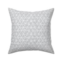 (small scale) textured triangles - woven light grey 