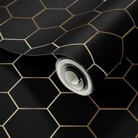 GOLD and black hex tile hexagon tile