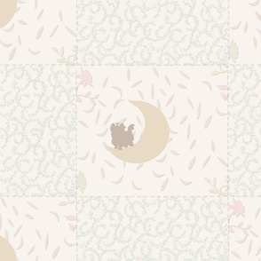 Pastel Nursery Neutral - Appox 5" squares