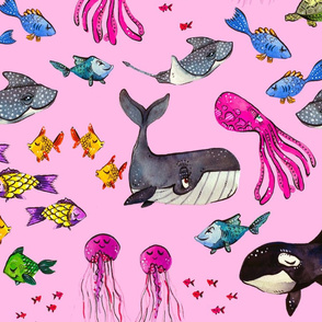 Ocean Pals - Pink Version - Large Scale