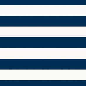 one inch navy horizontal stripe