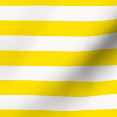 Yellow One Inch Horizontal Stripe