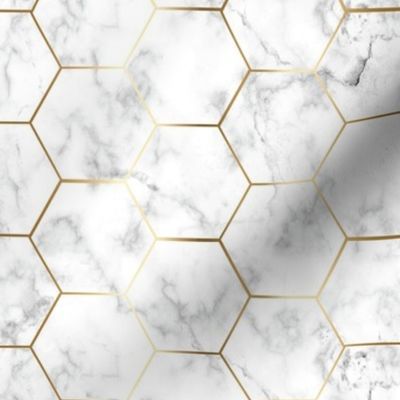 MARBLE GOLD HEXAGON gold hex tile