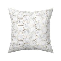 MARBLE GOLD HEXAGON gold hex tile