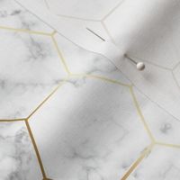MARBLE GOLD HEXAGON gold hex tile