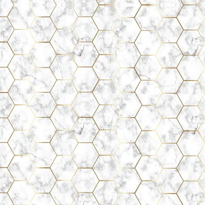 MARBLE GOLD HEXAGON gold hex tile