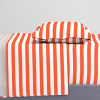 one inch orange coral horizontal stripe