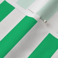 One inch kelly green horizontal stripe