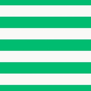 One inch kelly green horizontal stripe