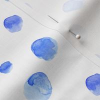 Blue Watercolor Dots