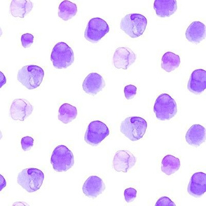 Violet Watercolor Dots