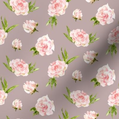 8" Vintage Pink Roses // Silk