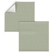 Painted Dots Grey on Vintage Green