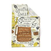 Southern Sweet Tea Recipe Tea Towel