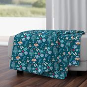 Jane Austen sewing and favourite things , dark teal