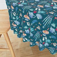 Jane Austen sewing and favourite things , dark teal