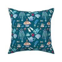 Jane Austen sewing and favourite things , dark teal