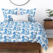 chinoiserie villages halfdrop blue