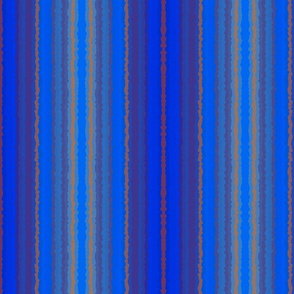 Blue and Brown Crystalized Stripes