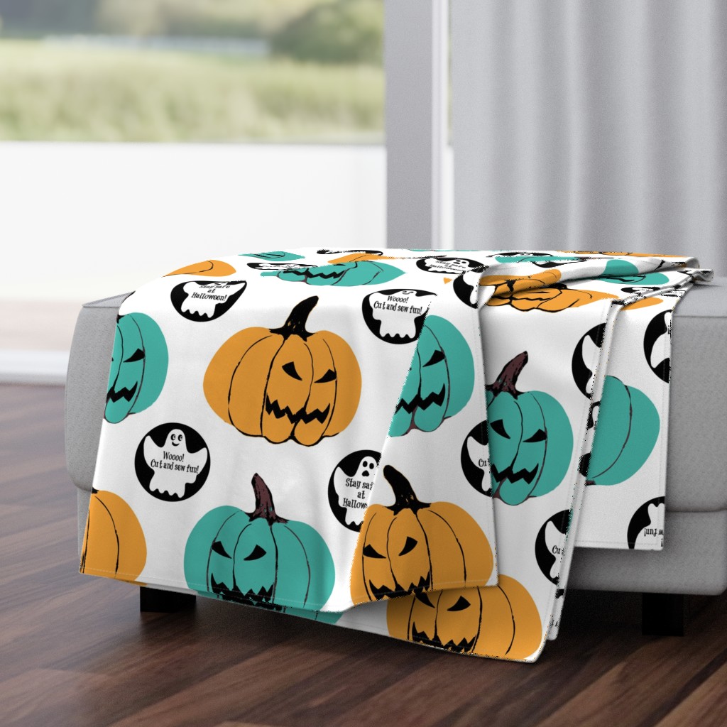 Teal Pumpkin Halloween Cut & sew #tealpumpkinproject decorations, Halloween // Teal Pumpkin Project Awareness