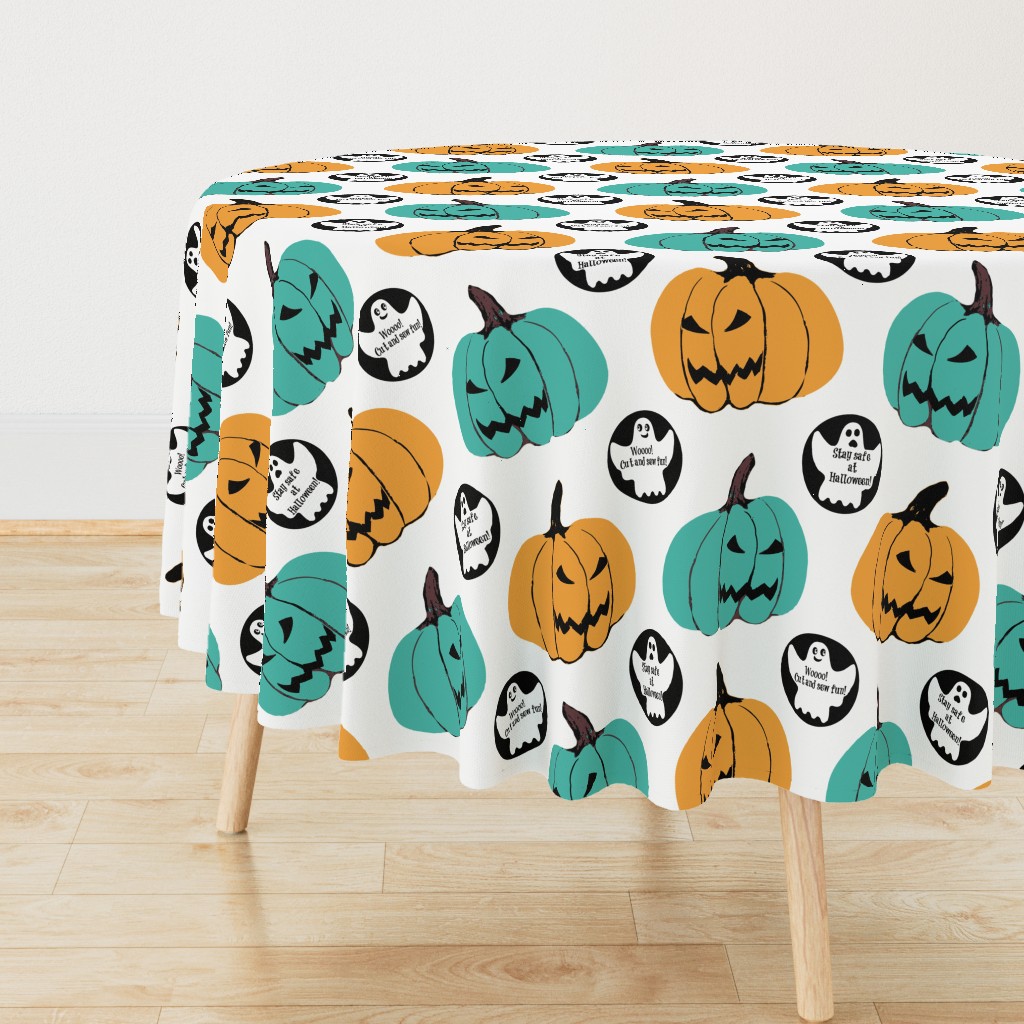 Teal Pumpkin Halloween Cut & sew #tealpumpkinproject decorations, Halloween // Teal Pumpkin Project Awareness