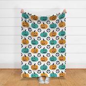 Teal Pumpkin Halloween Cut & sew #tealpumpkinproject decorations, Halloween // Teal Pumpkin Project Awareness