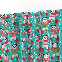 Scandinavian  pandas Christmas sweater