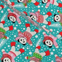 Scandinavian  pandas Christmas sweater