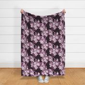 Dark Red Wine Floral