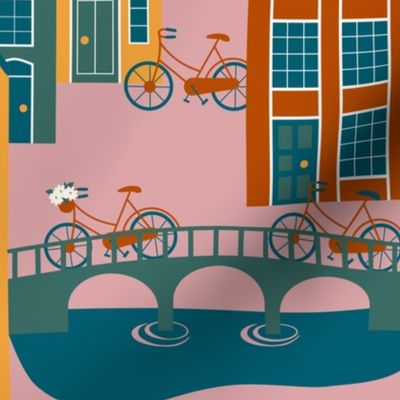 Biking in Amsterdam