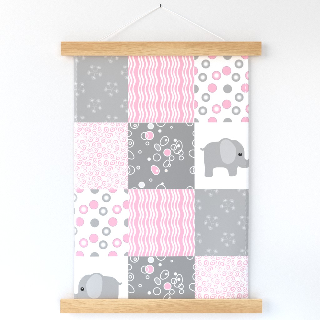 pink elephant quilt