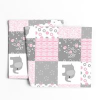 pink elephant quilt