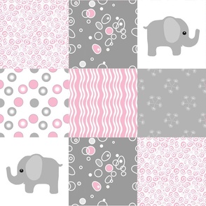 pink elephant quilt