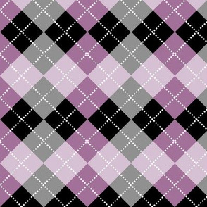 Argyle Amethyst Thistle Purple Diamond Pattern