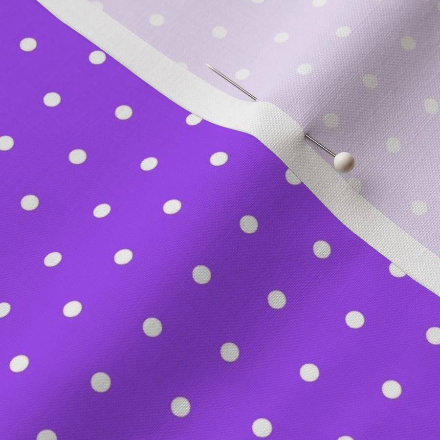 Small Polka Dots White on Deep Purple