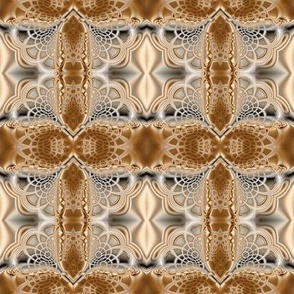 Beige and Camel Lace Fractal