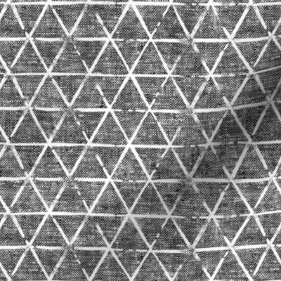 (small scale) textured triangles - woven dark grey